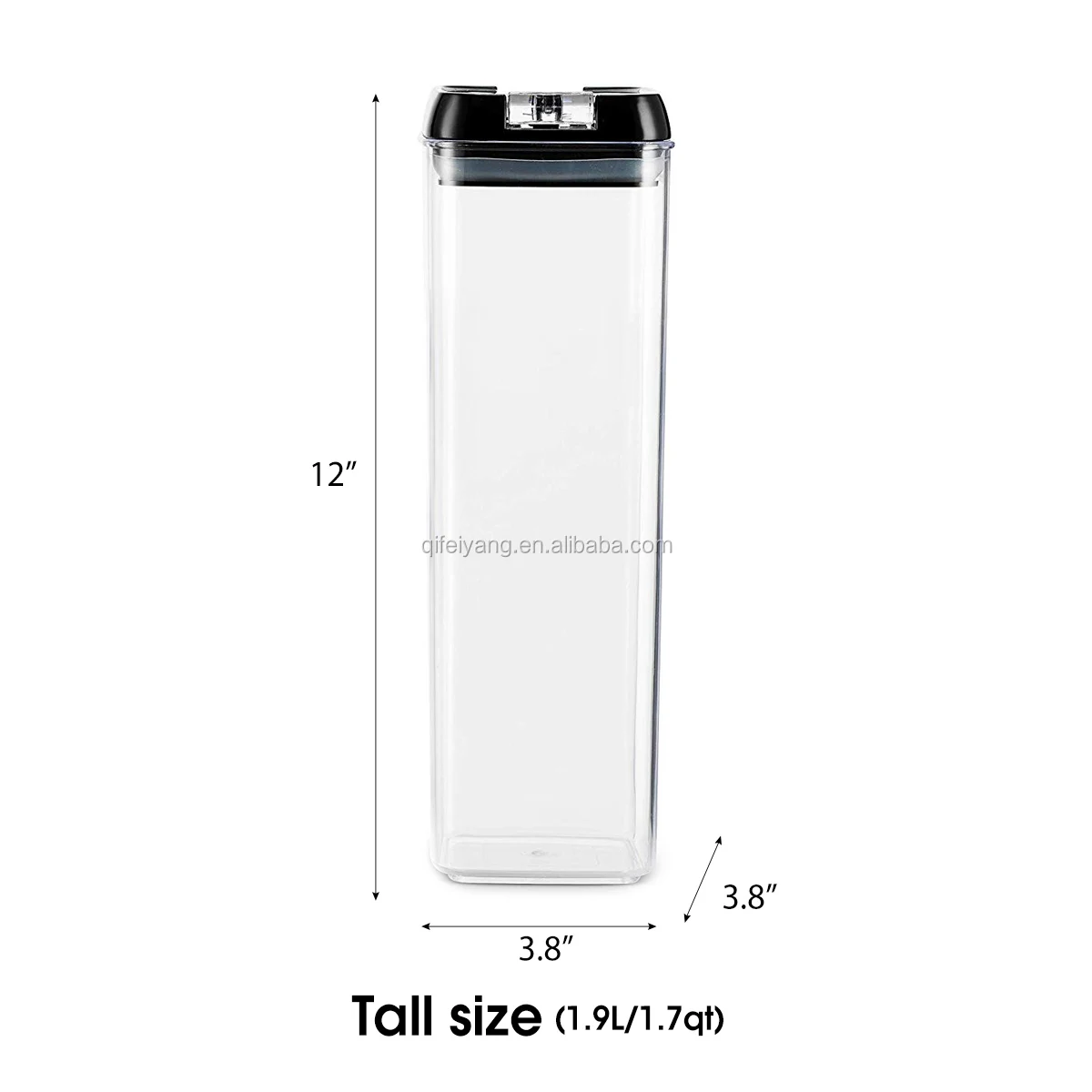 High Quality Bpa Free Plastic Airtight Food Storage Container 12 Pcs