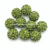 Sparkle AAA Grade 6 Rows Olive Green CZ Crystal Pave Ball Rhinestone Beads Jewelry Making