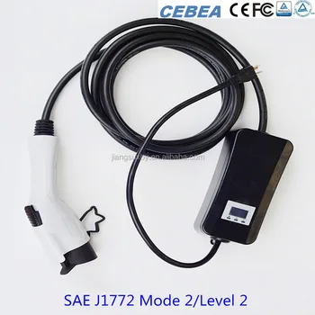 40a 240v Sae J1772 Level 2 Portable Ev Charger 5m Cable For Evse 40a 240v Sae J1772 Level 2 Portable Ev Charger 5m Cable For Evse
