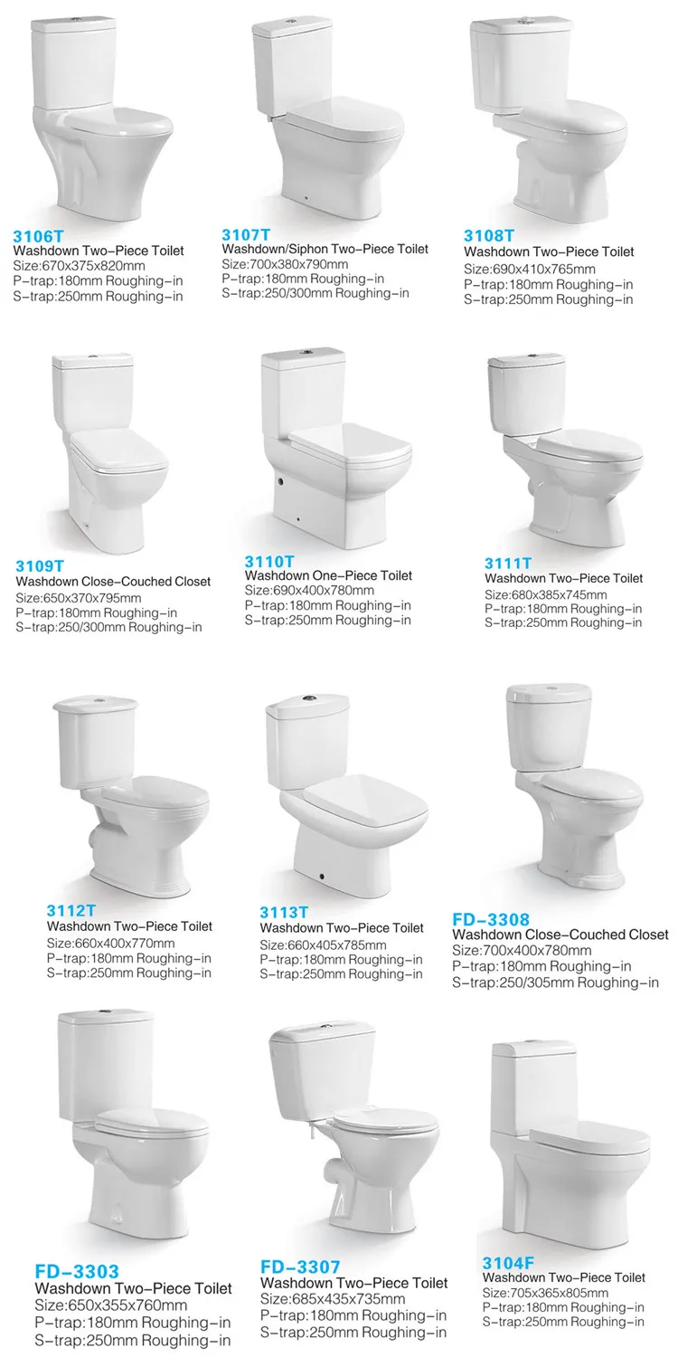 Tamaño Del Inodoro De Dos Piezas Estándar De Esquina Triangular De