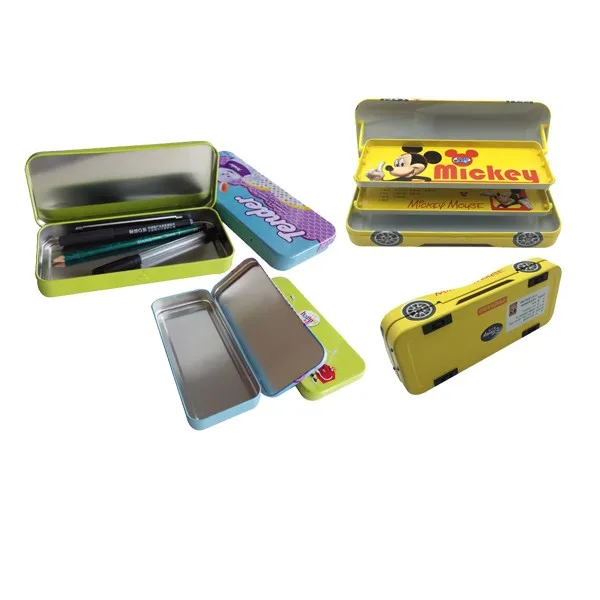 Tin Pencil Box Stationery Wholesale Factory Directly Tin Metal Pencil