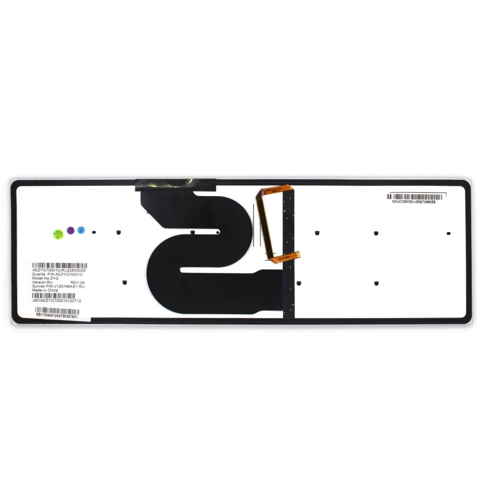 Factory direct supply RU blacklight notebook keyboard for Acer 8951