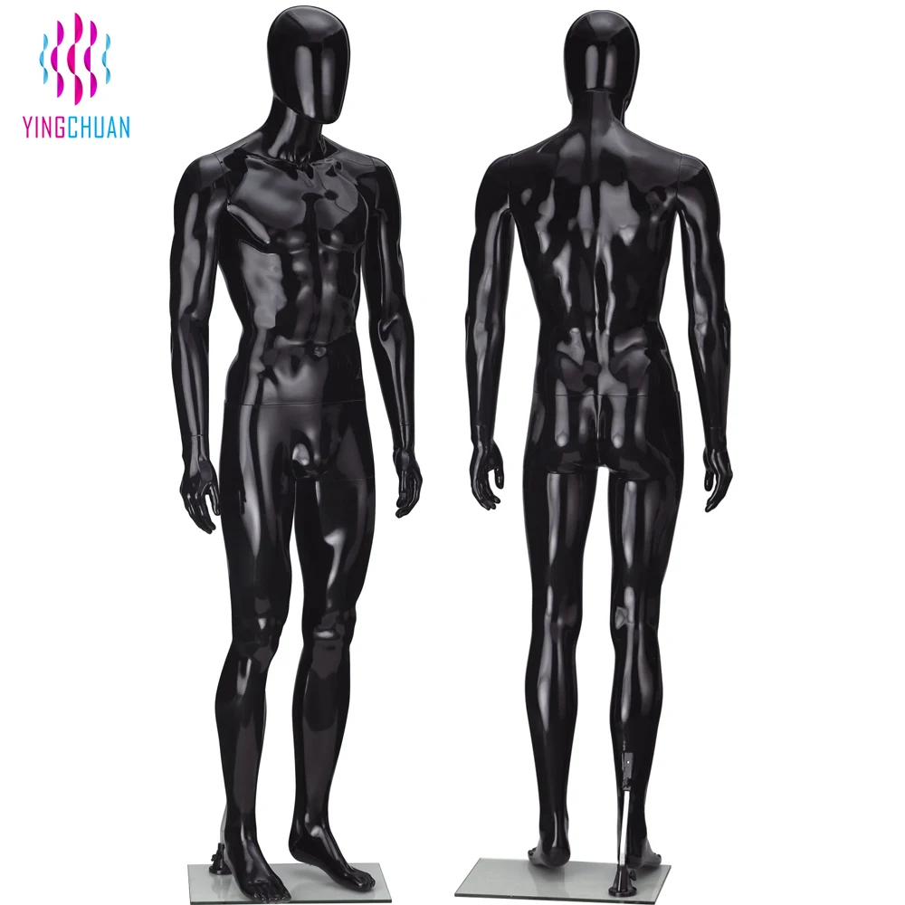 Male Standing Plastic Black Mannequin Buy Male Standing Mannequin