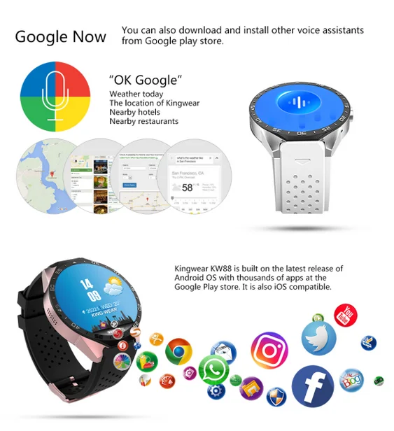 smartwatch with front facing camera
