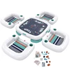 Inflatable Pool Poker Set with Floating Table and 4 Buoyant Lounge Chairs