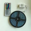 DC 12V SMD 5050 16.4ft 5M 300leds RGB Color Changing Flexible LED Rope Lights with 44Key Remote control IR controller box