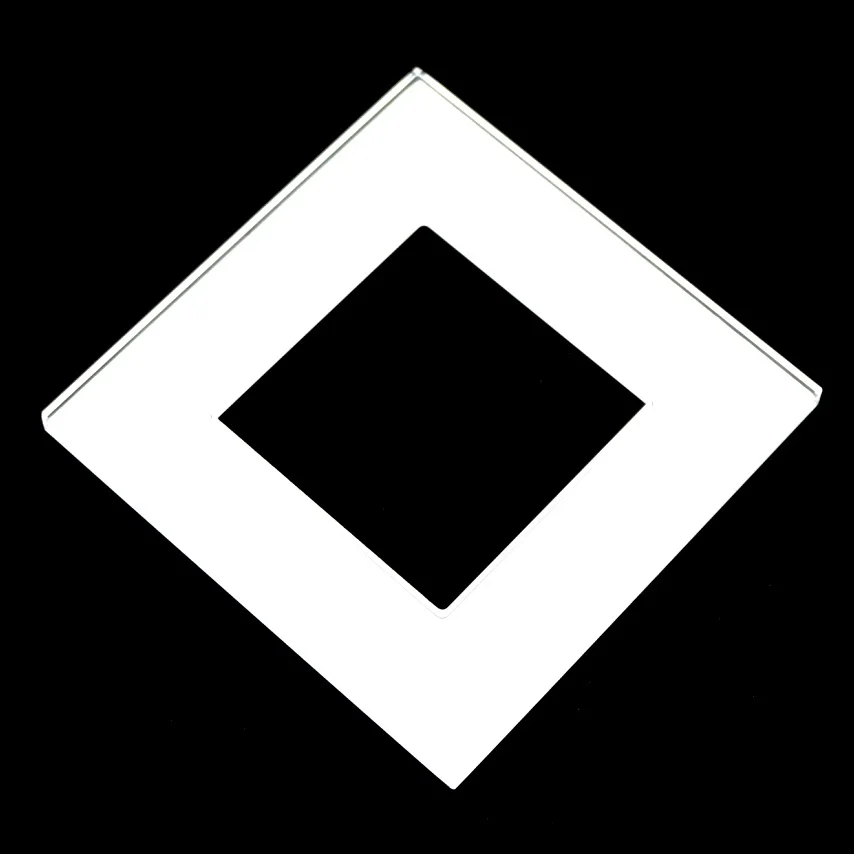 High Quality Tempered Glass Panels for Wall Sockets Light Lowes Switch Plates Glass Frame