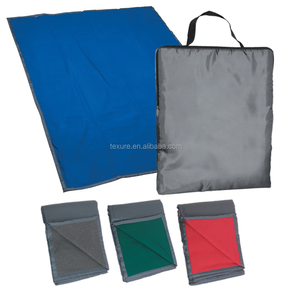 Allpurpose Fold Up Reversible Fleece/nylon Picnic Blanket Tote With Zipper Closure Buy Picnic