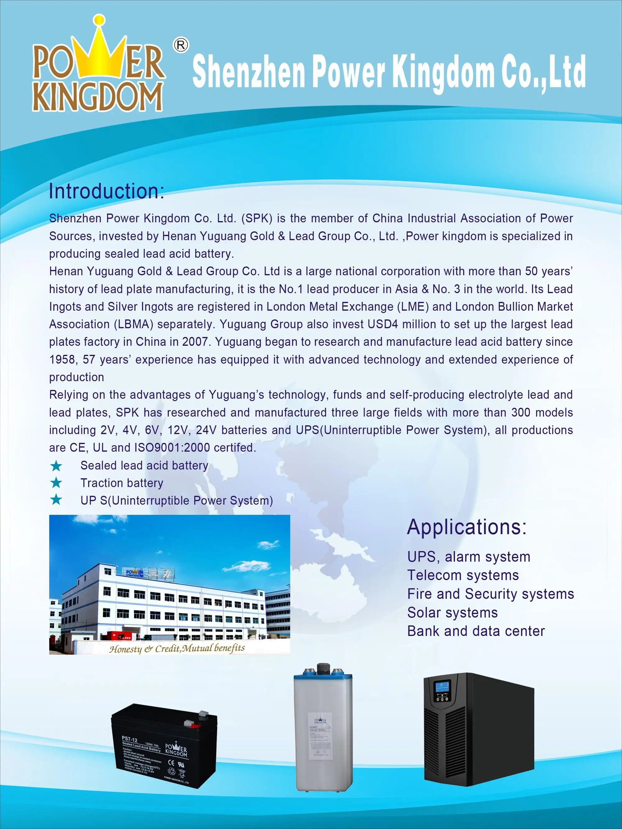 Power Kingdom group 34 agm battery for business wind power systems-5