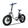 Customized pattern 20" inch e bike fat tire electric folding bicycle