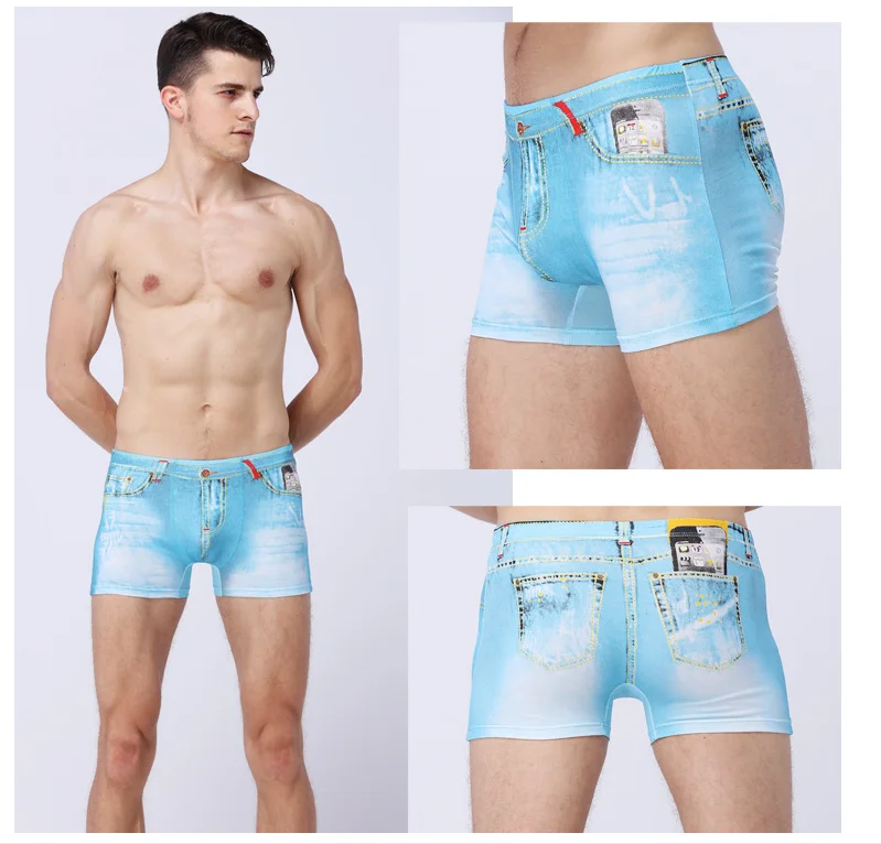 In Stock Cheapest Men Seamless Boxers Cowboy Style Seamtrace