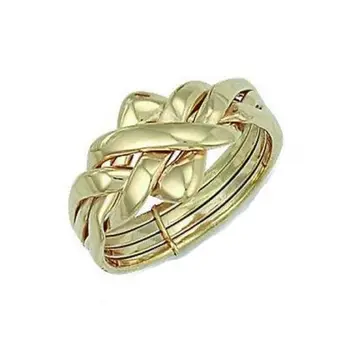 9k Yellow Gold 4 Band Puzzle Ring  Buy 9k Gold Puzzle 