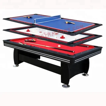 7ft Size And Indoor Home Pool Table Air Hockey And Ping Pong Top