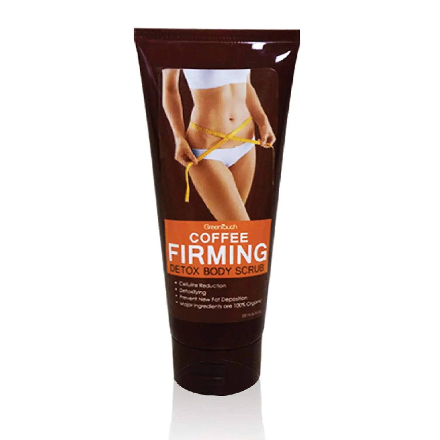Organic Coffee Firming Detox Body Scrub for Skin Cleansing and Firming by Greentouch | Natural Skin Exfoliating & Scrubbing, Cellulite Reduction, Toning, Slimming, Tightening & Rejuvenating | Set of 1