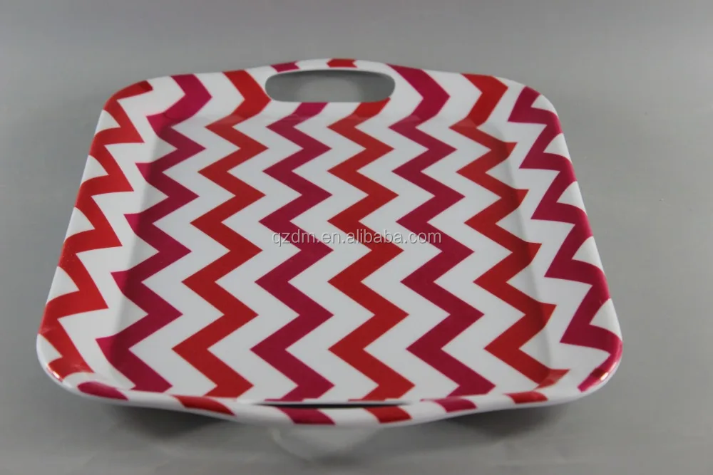 2-Handled Plastic Serving Tray For Exporting