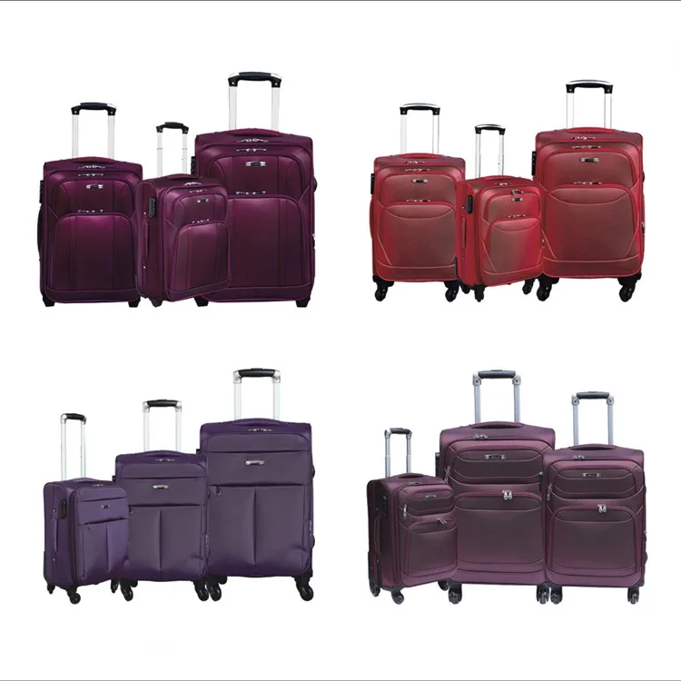 Shengming Custom Design Fabric Travel Luggage Set Kit Buy Fabric
