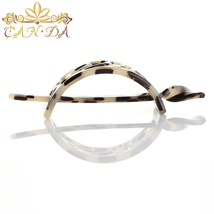 CANYUAN Vintage acrylic high quality hair accessories decorative hair stick hollowing acetate hair stick