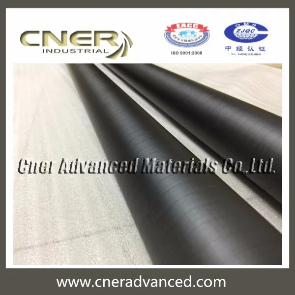 carbon fiber extended tube in matt finish with clamps