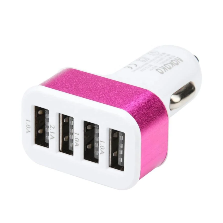 Factory Price Universal Portable 5V 5.1A 4 Multi Usb Ports Smart Car Charger For Iphone 5s 6s 8x
