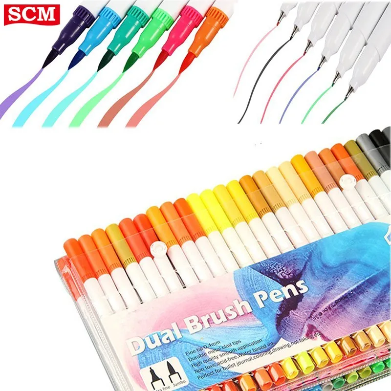 Colored Pen Art Markers Best Brush Pens 