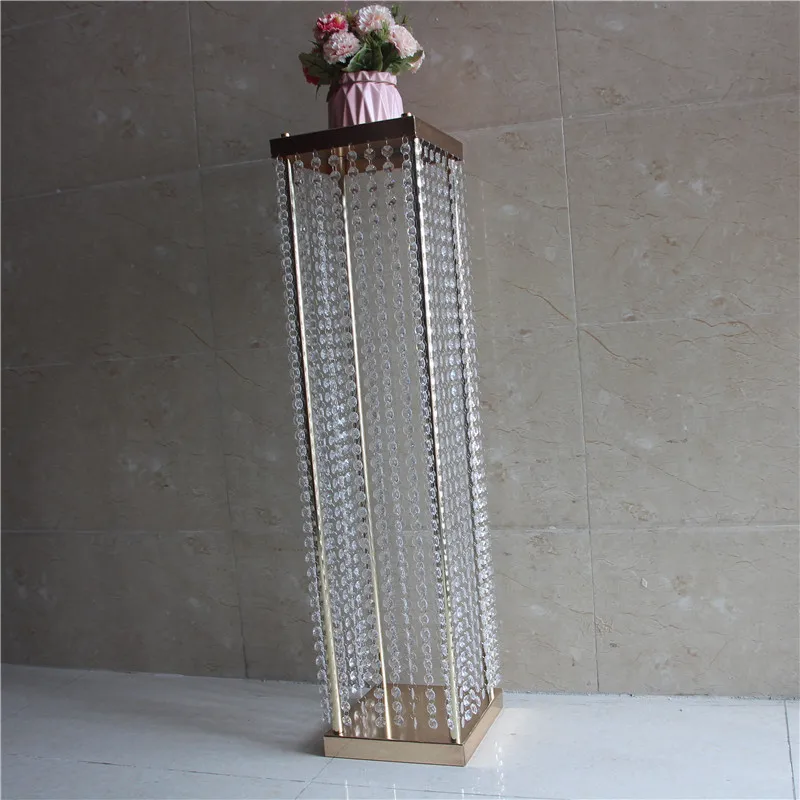 Wedding Hall Column Decor Banquet Stage Crystal Pillar Wedding Walkway Leading Pillar - Buy ...