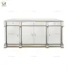 Large Mirrored Sideboard with 4 Door 3 Drawer