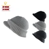 Ladies fashion short visor beanie hat/winter hat