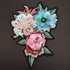Fashion hot sale sells popular glass crystal rhinestone pearl beaded sequins petal peony flower patch