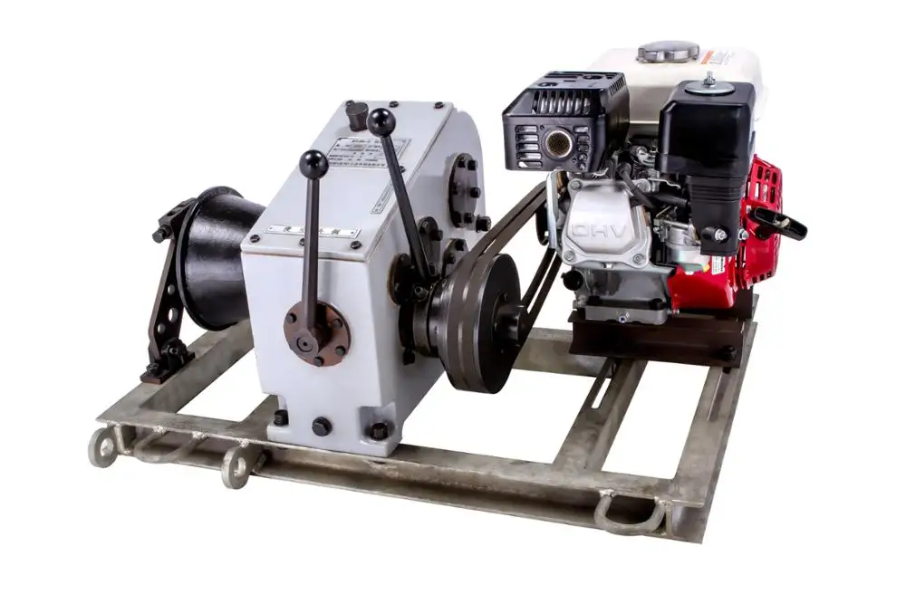 Light Weight 3T/5T Small Hydraulic Diesel Engine Powered Winch Off Road