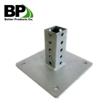 Galvanized Steel Square Post Base Plate - Buy Galvanized Steel Base ...