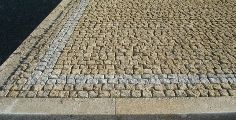 Calçada portuguesa preço m2 Cubos de granito Granito