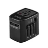 Customized Safety Widely Compatible multiple Plug Adaptor 6A Powerful Travel Adapter USB Charger for UK USA AUS