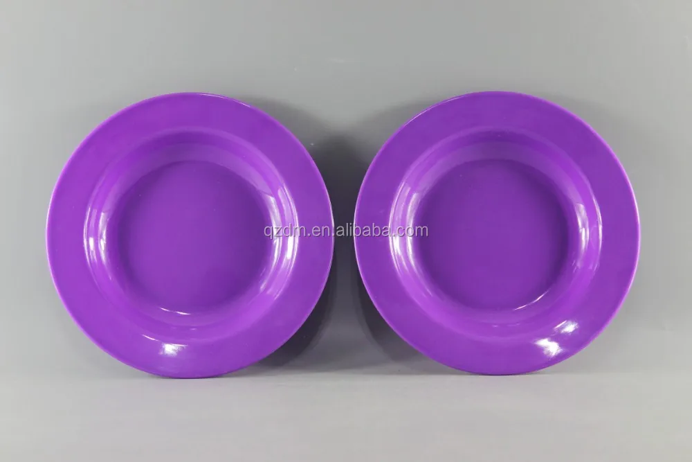9 Inch Melamine Soup Plate/Purple Deep Plate