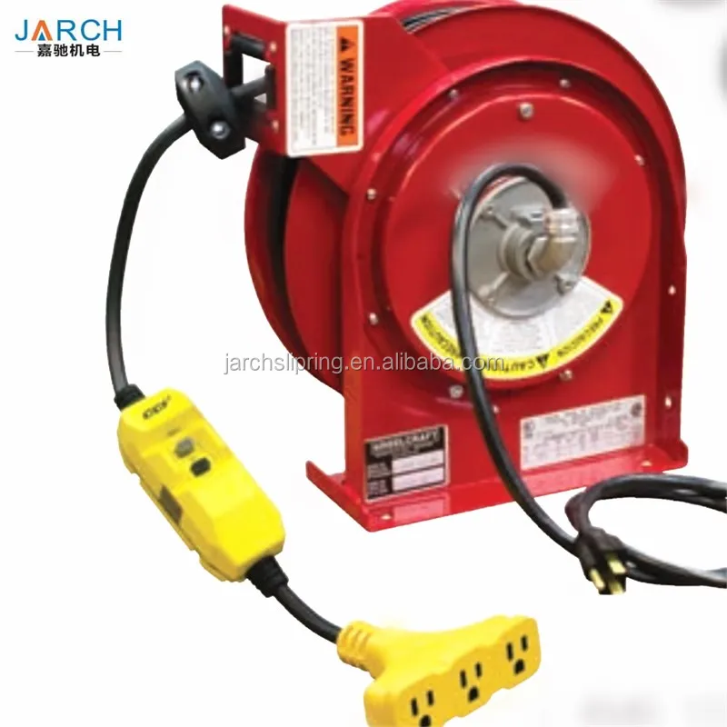 50ft Triple Cable Reel Outlet US Extension Cord reel for Industry