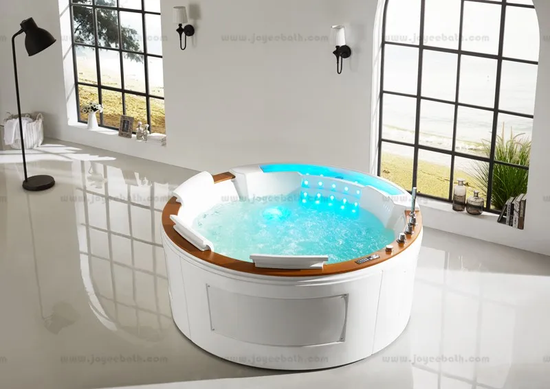 Joyee Two Person Freestanding Round Bathtub Indoor Portable Hot Tub Buy Freestanding Round