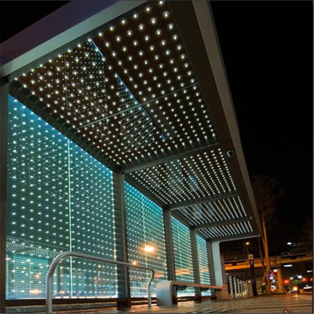 2018 Colorful Laminated Tempered Led Glass Of Window/wall Buy Led