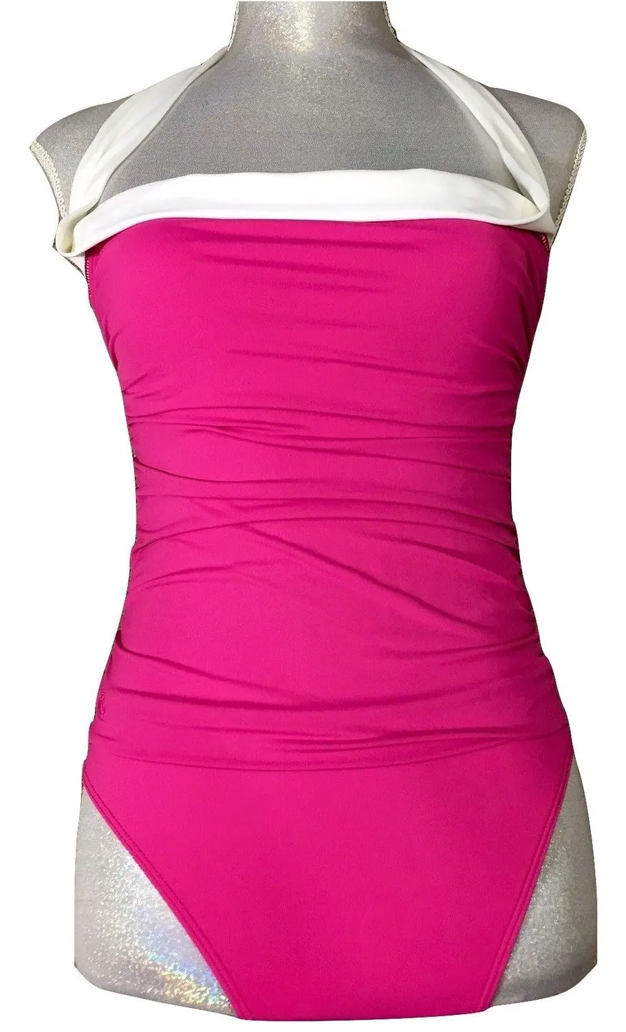 Get Quotations Lauren Ralph Lauren Swim Suit One Piece Bel Aire Womens 6 Slimming Fit Pink