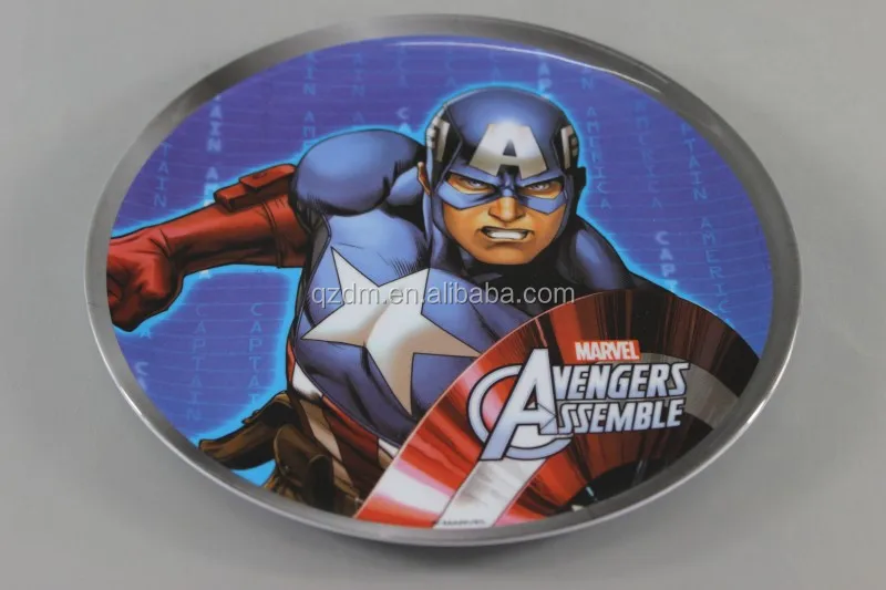 Customization Melamine Kid's Dinner Plate For Boy