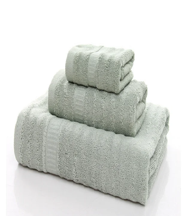 China Products Wholesale Water Ripple Design Bamboo Organic Bath Towel