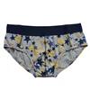 Men's cotton spandex printing basic comfortable boxer brief underwear