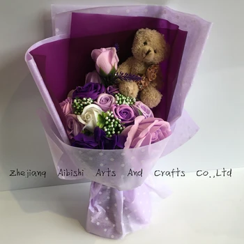 teddy bear flower bouquet