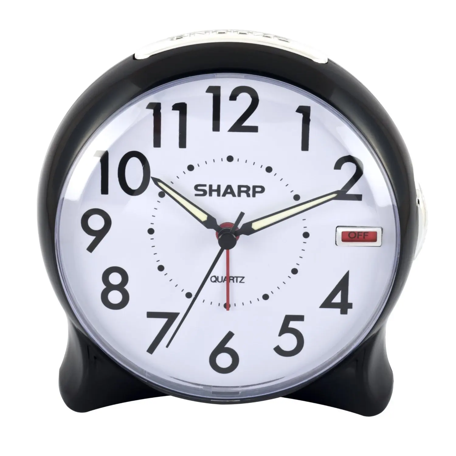 sharp alarm clock rounded