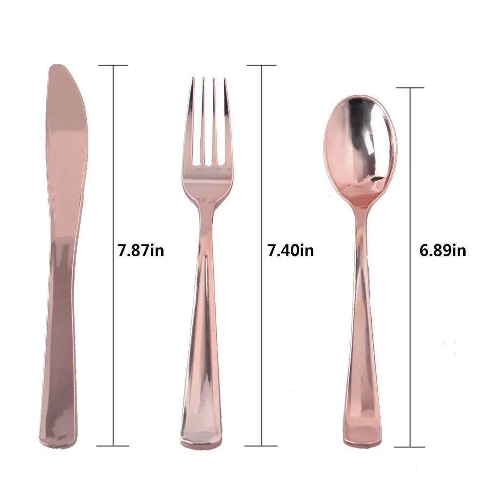 300 Pcs New Arrival Medieval Wrapped Plastic Silverware Set Buy