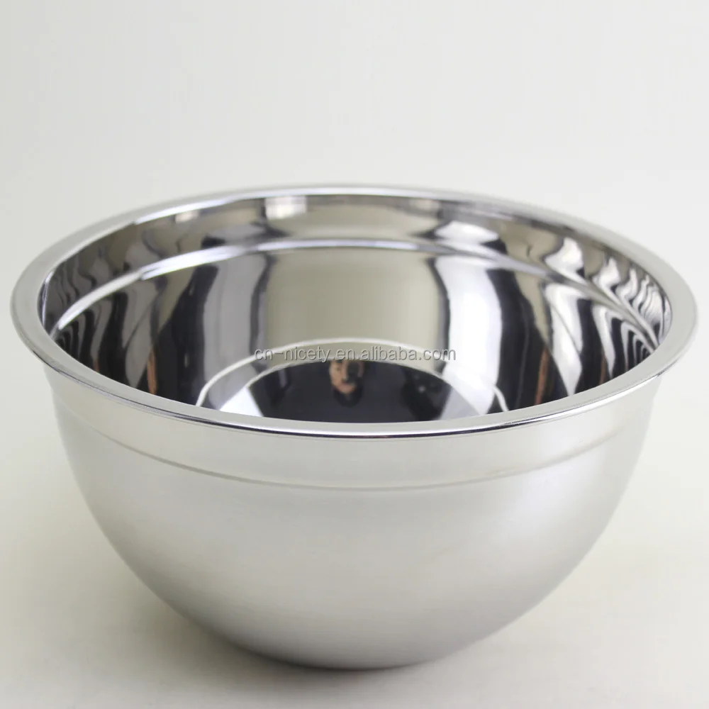 Good Quality Korean Style Stainless Steel Kitchen Salad Bowl / Mixing