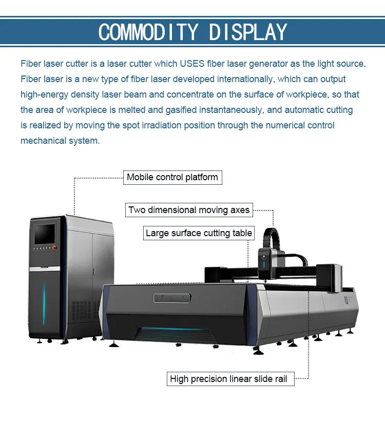 High quality 1530 fiber laser cutting machine for stainless steel