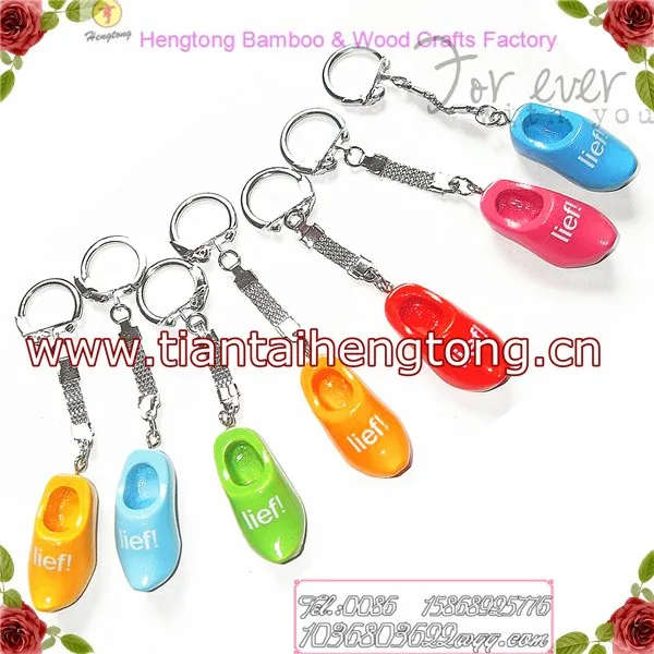 Dutch Shoe Key Holder,Wooden Bead Keychain,Wooden Shoe Key Chain Buy