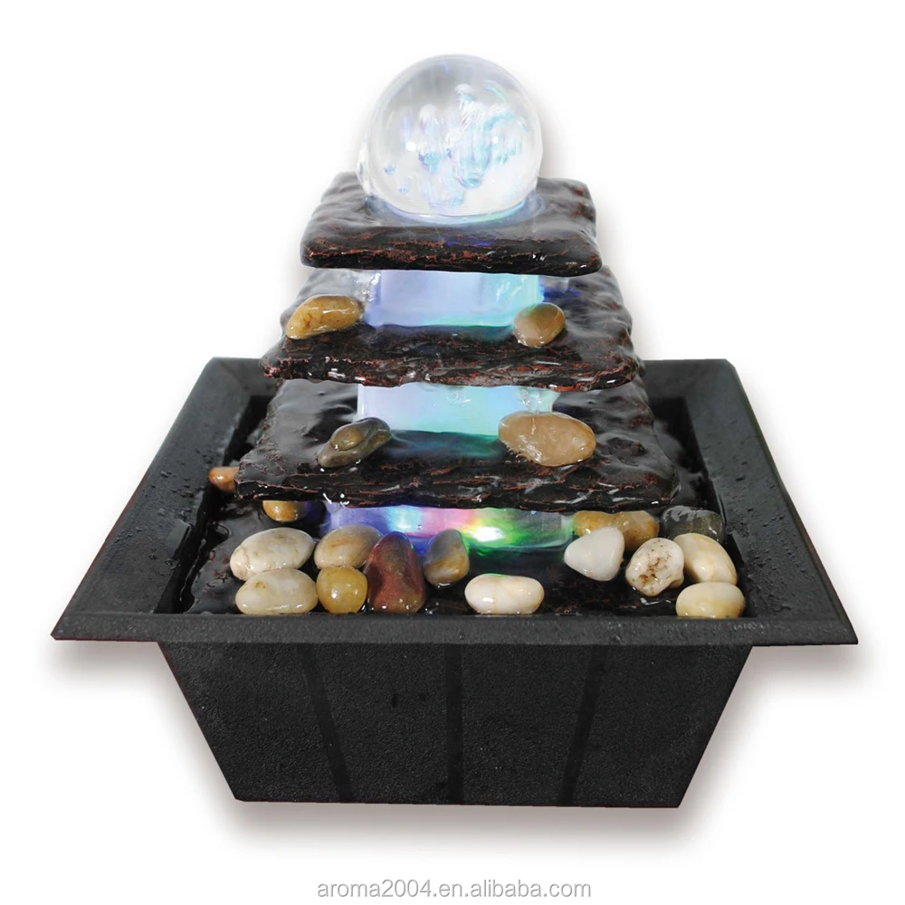 Indoor Ornaments Crystal Ball Water Fountain For Table Buy Ball Water