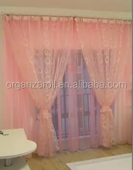 Prinses Roze Geborduurde Gordijn Glitter Bronzing Massaal Organza ... Prinses Roze Geborduurde Gordijn Glitter Bronzing Massaal Organza ...