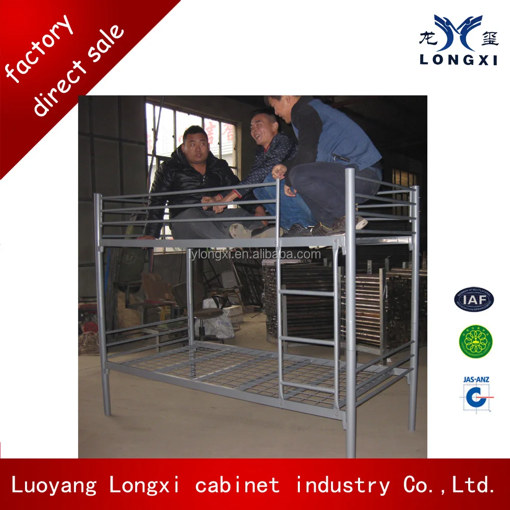 Best selling school slaapzaal metalen stapelbed staal bed metalen ... Bedden europallet