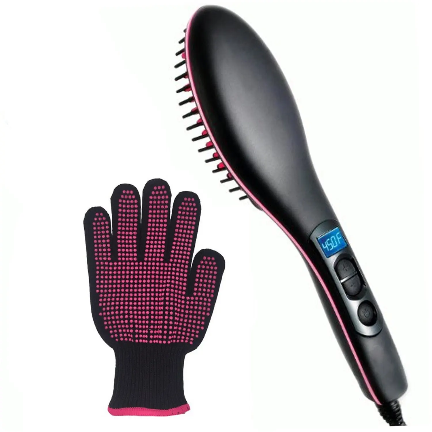 Buy Hair Straightener Ceramic Detangling Brush Hair Straightening